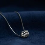 Buddha Stones 925 Sterling Silver Tibetan Om Mani Padme Hum Engraved Love Focus Necklace Pendant Necklaces & Pendants BS 2