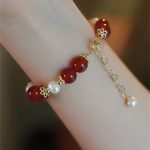 Buddha Stones Red Agate Pearl Confidence Self-acceptance Bracelet Bracelet BS 6