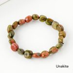 Natural Irregular Shape Crystal Stone Spiritual Awareness Bracelet Bracelet BS Unakite