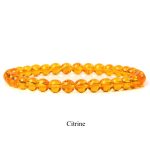 Buddha Stones Natural Stone Quartz Healing Beads Bracelet Bracelet BS 8mm Citrine