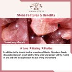 Buddha Stones Natural Amethyst Strawberry Quartz Crystal Fortune Bracelet Bracelet BS 5