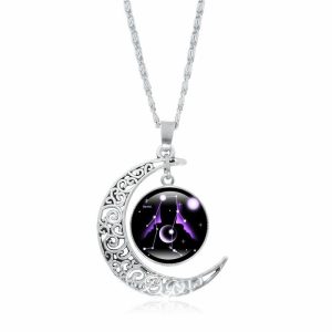Buddha Stones 12 Constellations of the Zodiac Moon Protection Necklace Chain Pendant Necklaces & Pendants BS main
