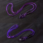 Buddha Stones Natural Amethyst White Crystal Citrine Nine Tailed Fox Luck Necklace Pendant Necklaces & Pendants BS 9