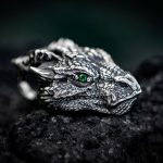 Buddha Stones Pure Tin Dragon Head Luck Protection Metal Necklace Pendant Necklaces & Pendants BS Dragon(Protection♥Success)