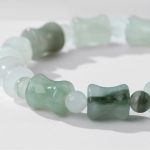 Buddha Stones Jade Coconut Shell Bamboo Pattern Abundance Luck Bracelet Bracelet BS 3