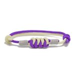Buddha Stones Simple Design King Kong Knot Strength Braid String Bracelet Bracelet BS Purple(Bracelet Size 15-25cm)