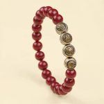 Buddha Stones 925 Sterling Silver Natural Cinnabar Four Beasts Blessing Bracelet Bracelet BS 12