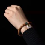 Buddha Stones Sandalwood Jade Elephant Protection Bracelet Bracelet BS 5