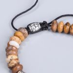 Buddha Stones Picture Jasper Positive Beads String Bracelet Bracelet BS 9