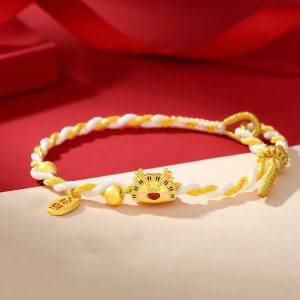 ❗❗❗A Flash Sale- Buddha Stones 925 Sterling Silver Year Of The Dragon Dumpling Design Attract Fortune Luck Braided Bracelet Bracelet BS 14-16cm
