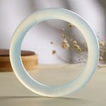 Buddha Stones Natural Aquamarine Blessing Serenity Bangle Bracelet Bracelet Bangle BS 2