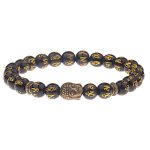 Buddha Stones Tibetan Buddha Mantra Amulet Bracelet Bracelet BS 3