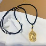 Buddha Stones Gold Buddha Copper Wealth Necklace Pendant Necklaces & Pendants BS 2