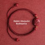 Buddha Stones Chinese Zodiac Natal Buddha Cinnabar Keep Away Evil Spirits Rope Bracelet (Extra 30% Off | USE CODE: FS30) Bracelet BS Rabbit-Manjushri Bodhisattva