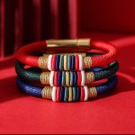 Buddha Stones Tibetan Handmade Colorful King Kong Knot Five Elements Luck Braid String Bracelet Bracelet BS 20