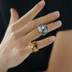 Buddha Stones Men's Animal Tiger Head Titanium Steel Balance Calm Punk Rock Biker Ring Ring BS 3