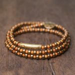 Buddha Stones Retro Olive Pit Copper Wealth Bracelet Bracelet BS 1