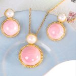Buddha Stones 925 Sterling Silver Queen Conch Shell Pearl Luck Blessing Earrings Necklace Pendant Jewelry Set Bracelet Necklaces & Pendants BS 2