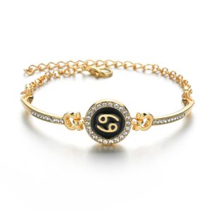 12 Constellations of the Zodiac Rhinestone Chain Adjustable Bracelet (Extra 30% Off | USE CODE: FS30) Bracelet BS main
