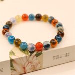 Buddha Stones Colorful Candy Agate Healing Strength Bead Bracelet Bracelet BS 1