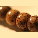 Buddha Stones Tibetan Bodhi Seed Amber Dzi Bead Agate Zakiram Goddess of Wealth Beads Triple Wrap Bracelet Bracelet BS 11