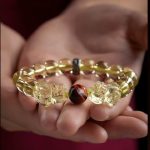 Buddha Stones Natural Citrine Double PiXiu Tiger Eye Prosperity Protection Bracelet Bracelet BS 11