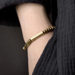 Buddha Stones Tibetan Simple Design Copper Wealth Luck Bracelet Bangle Bracelet Bangle BS 1