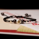 Buddha Stones Handmade 925 Sterling Silver Chinese Zodiac Natal Buddha Cinnabar Calm Braided Bracelet Bracelet BS Black Thick Rope(Wrist Circumference 14-17cm) Dog/Pig-Amitabha Buddha
