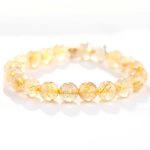 Citrine Luck Protection Moon Charm Bracelet Bracelet BS 7
