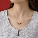 Buddha Stones 925 Sterling Silver Four Leaf Clover White Jade Red Agate Abundance Necklace Pendant Necklaces & Pendants BS 7