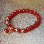 Buddha Stones Year of the Dragon Red Agate Jade Peace Buckle Fu Character Success Bracelet (Extra 30% Off | USE CODE: FS30) Bracelet BS 14