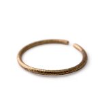 Buddha Stones Rustic Design Copper Balance Adjustable Cuff Bracelet Bracelet Bangle BS 17