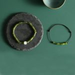 Buddha Stones Green Bamboo Jade Pattern Luck Abundance Bracelet Bracelet BS 10