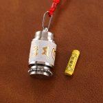 Buddha Stones Tibet Om Mani Padme Hum Shurangama Mantra Titanium Steel Wisdom Amulet Necklace Pendant Necklaces & Pendants BS 11