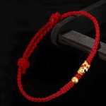 Buddha Stones 999 Gold Luck Koi Fish Handcrafted Braided String Bracelet Bracelet BS 12
