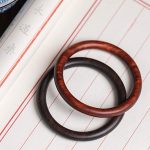 Buddha Stones Tibetan Small Leaf Red Sandalwood Ebony Green Sandalwood Protection Bracelet Bangle Bracelet BS 10