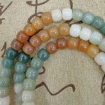 Buddha Stones 108 Mala Beads Gradient Bodhi Seed Green Tara Buddha Engraved Peace Harmony Bracelet Mala Bracelet BS 5