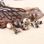 Buddha Stones Bodhi Seed Lotus Wisdom Harmony Necklace Pendant Necklaces & Pendants BS 1