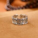 Buddha Stones Tibetan Om Mani Padme Hum Design Peace Adjustable Ring Ring BS 1