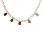 Buddha Stones Pearl Crystal Stone Purity Necklace Pendant Necklaces & Pendants BS 11