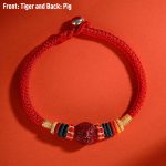 Buddha Stones Year of the Dragon 925 Sterling Silver Chinese Zodiac Cinnabar Auspicious Matches Blessing Bracelet (Extra 30% Off | USE CODE: FS30) Bracelet BS Tiger 23cm