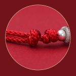 Buddha Stones 925 Sterling Silver PiXiu Fu Character Wealth Luck Handmade Braided Bracelet Bracelet BS 6