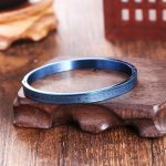 Buddha Stones Titanium Steel Blessing Bracelet Bangle Bracelet BS 3