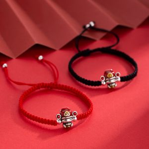 Buddha Stones God of Wealth Handmade Thread Luck Strength Braid Bracelet Bracelet BS main