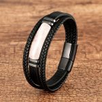 Buddha Stones Natural Stone Green Agate Power Multilayered Braided Leather Bracelet (Extra 30% Off | USE CODE: FS30) Bracelet BS Pink Crystal 23cm