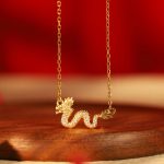 Buddha Stones 925 Sterling Silver Year Of The Dragon Auspicious Golden Dragon Luck Chain Necklace Pendant Necklaces & Pendants BS 4.78g