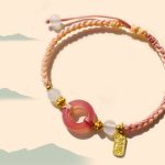 Buddha Stones Peace And Joy Agate Peace Buckle Auspicious Handmade Braided Bracelet Bracelet BS 5