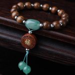 Buddha Stones Abelia Biflora Wood Happiness Protection Bracelet Bracelet BS 5