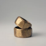 Buddha Stones Tibetan Simple Design Copper Brass Frosted Wealth Ring Ring BS 10