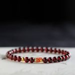 Buddha Stones 999 Gold Koi Fish Natural Garnet Protection Bracelet Bracelet BS 2